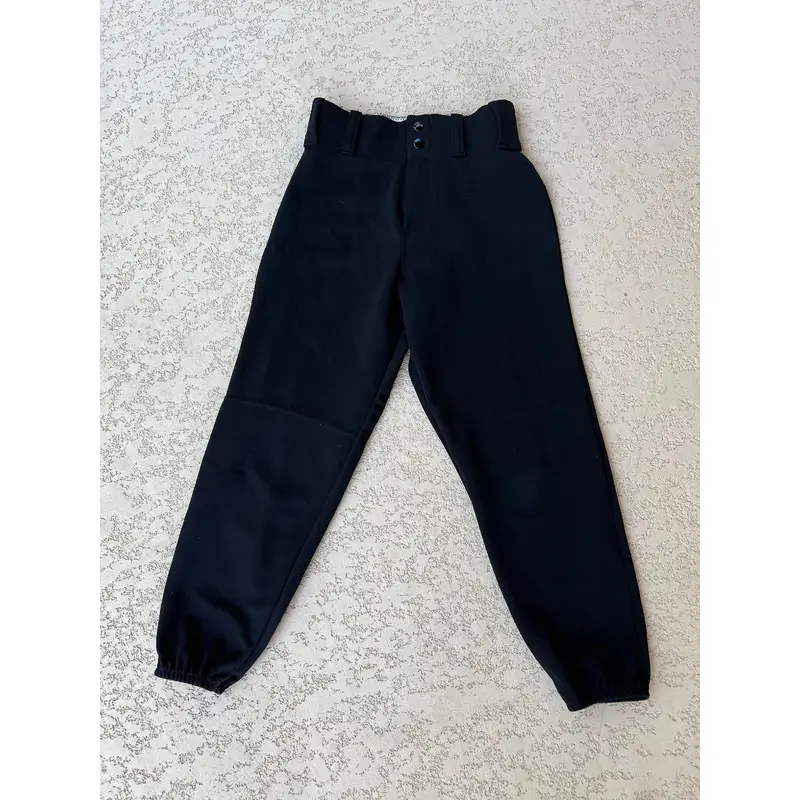 Black Youth Men's Used Medium Alleson Softball Game Pants B R5 S1 L1