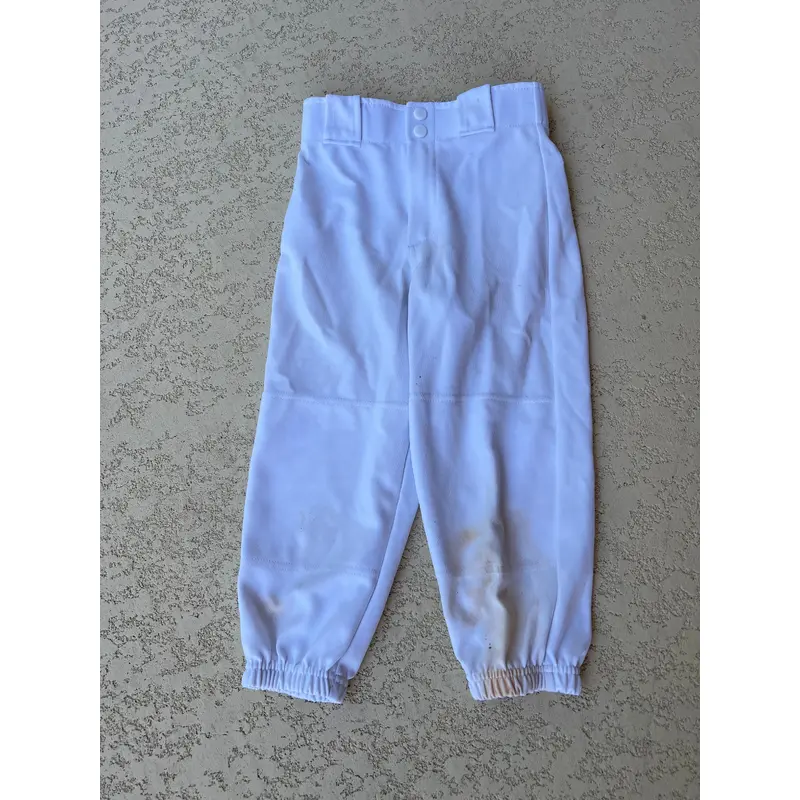 White Youth Men's Used Small Rawlings Softball Game Pants B R6 S3 L1