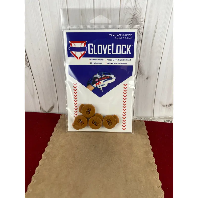 New BROWN TAN Glove Locks Keep Baseball Glove Laces Tight Free Shipping USA Only
