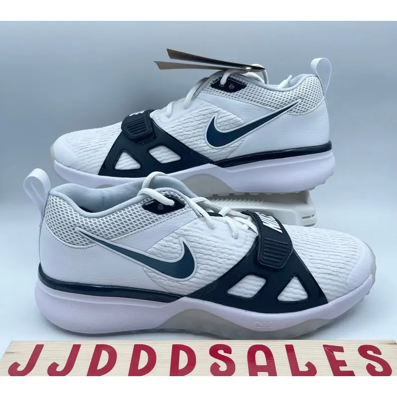 Nike Air Zoom Diamond Elite Turf Baseball White Iridescent DZ0503-103 Mens Sz 10  New