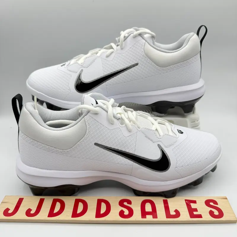Nike Force Trout 9 Pro MCS Baseball Cleats White Silver FZ0915-102 Mens Sz 10  New