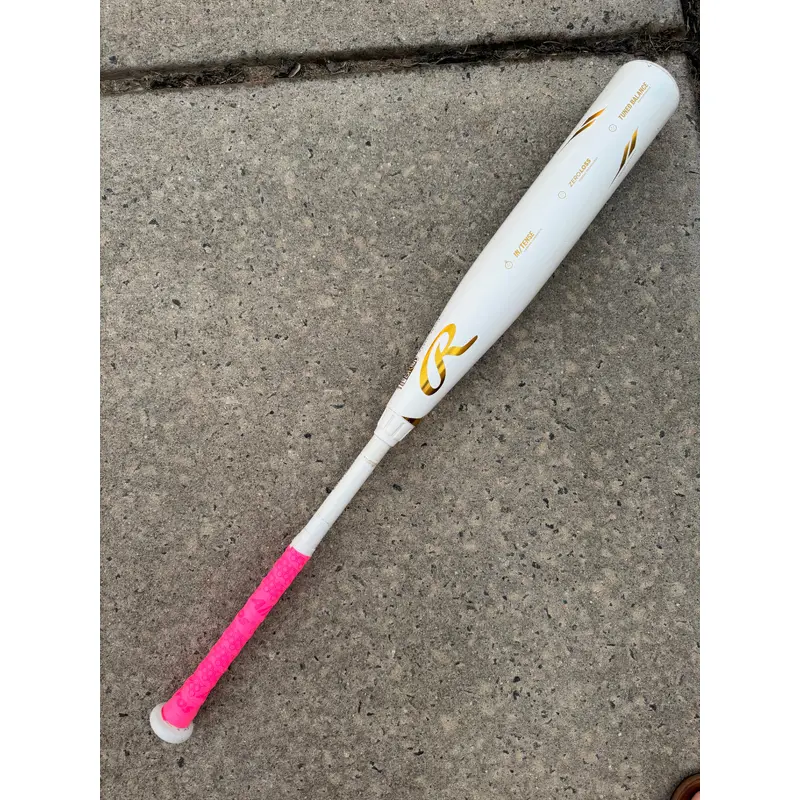 Crisp!! Clean!! White Rawlings Icon 31/23 (-8) New Grip!!