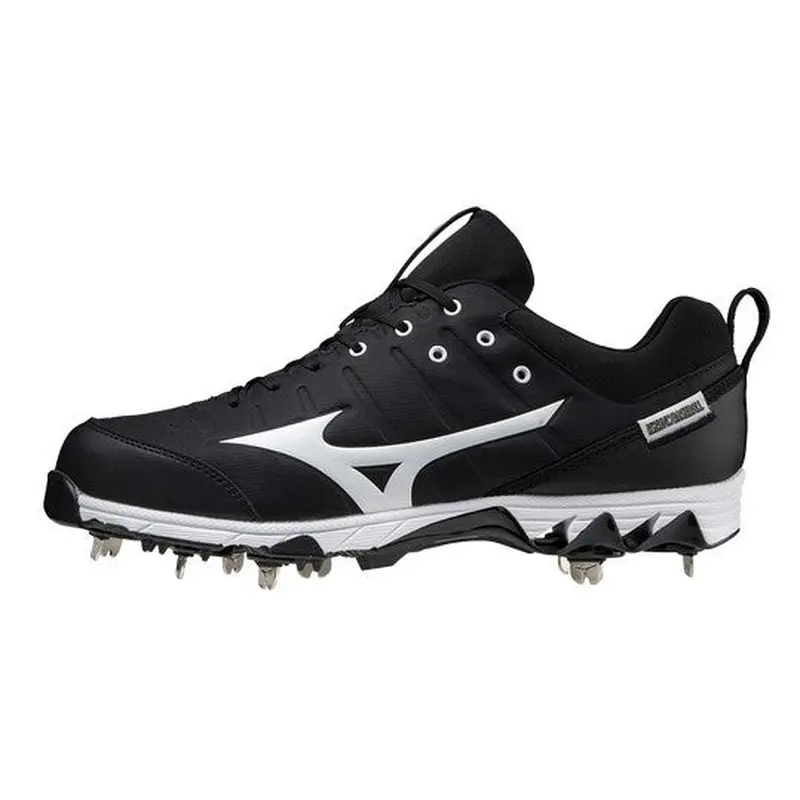 Black Men's Size M 11.5 (W 12.5) Adult Mizuno Low Top Metal (New)