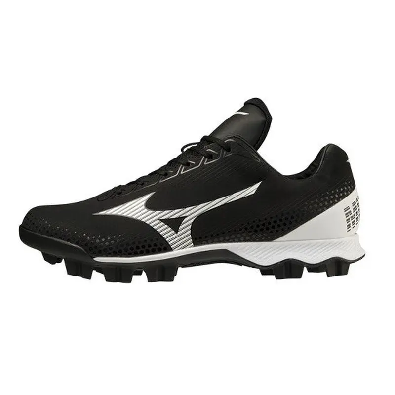 Black Men's Size M 8.0 (W 9.0) Adult Mizuno Low Top Molded Cleats (New)