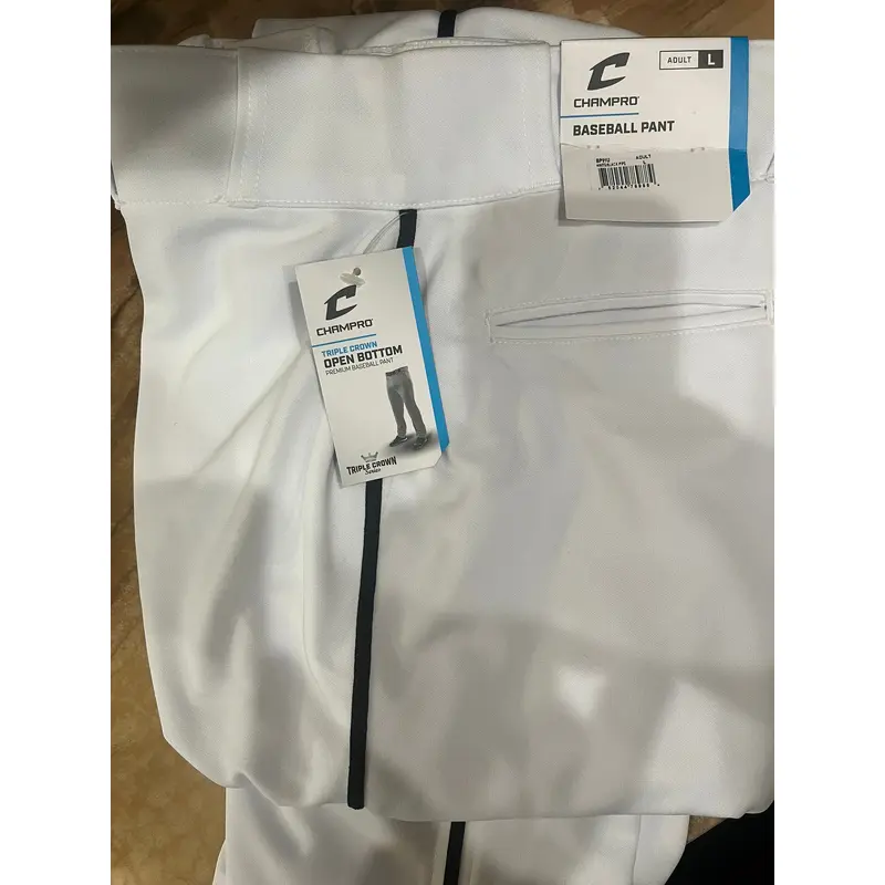 White Men's Large Adult Champro Game Pants (New)