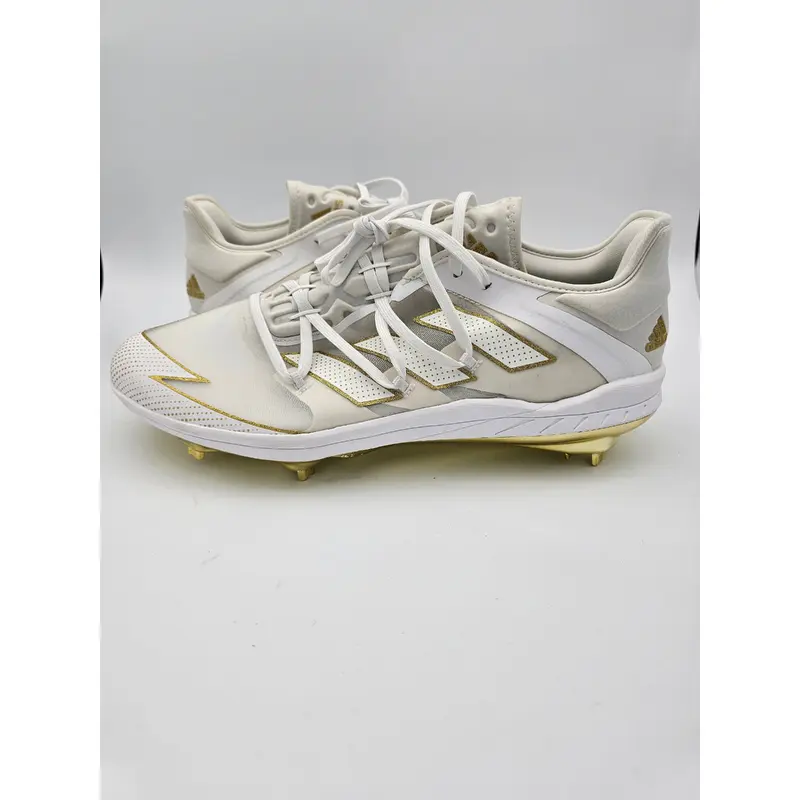 adidas Adizero Afterburner 7 Gold White Baseball Cleats EG5631 Men Size 14