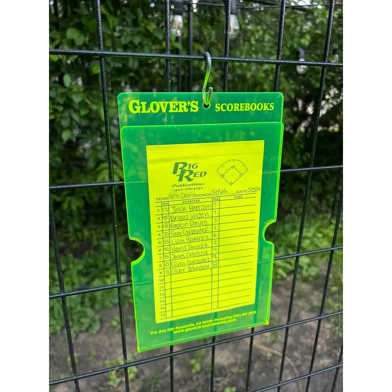 Glovers Baseball Acrylic Line-Up Card Holder