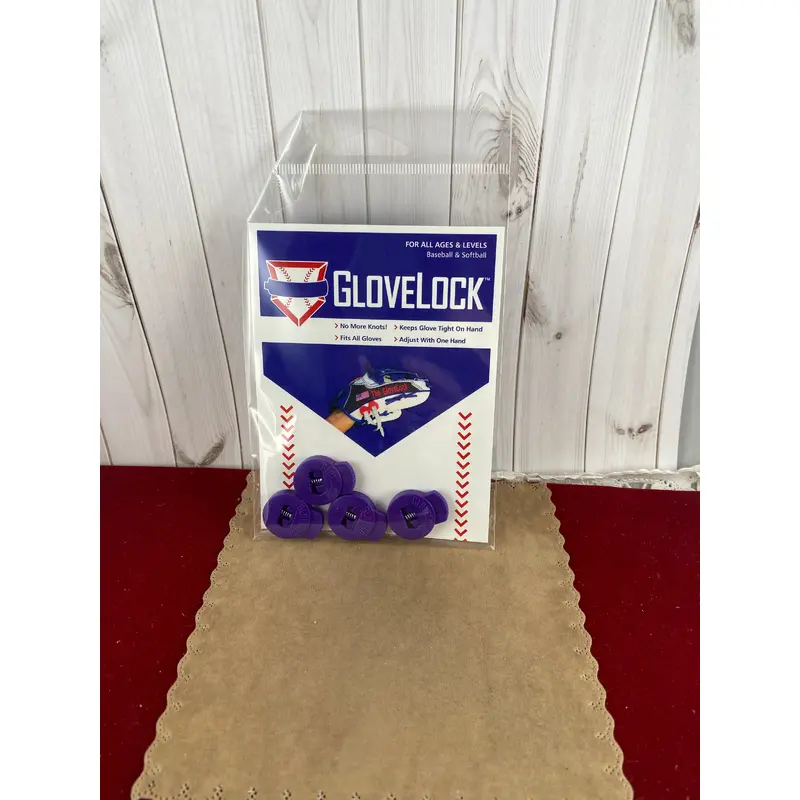 New Mountain High Purple Glove Locks Keep Baseball Glove Laces Tight