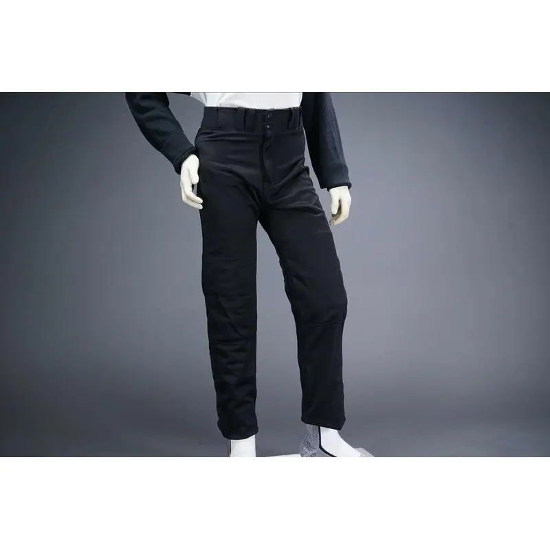 COMBAT PIPED STOCK OPEN BOTTOM BASEBALL/SOFTBALL PANTS, BLACK ~ YOUTH XL