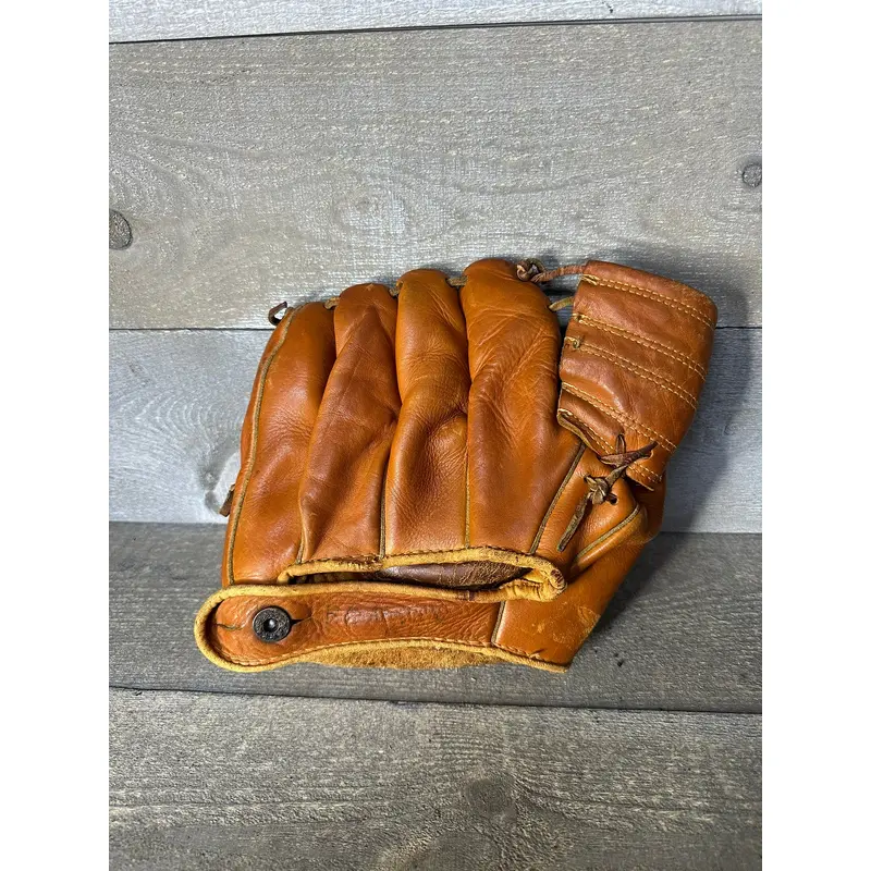 Vintage Denkert Pro Maker Johnny Logan Signature Baseball Glove Mitt X3096