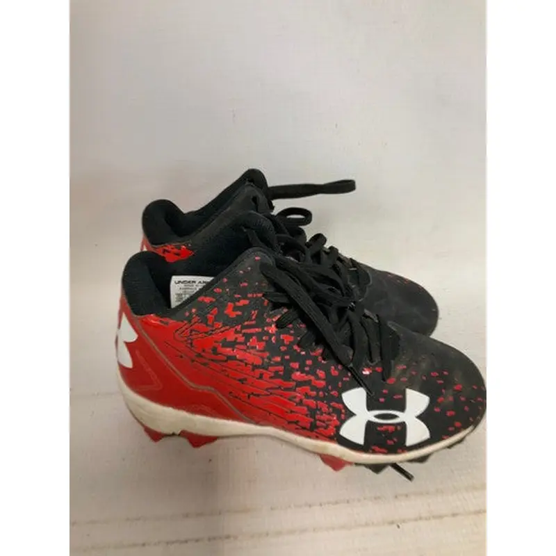 Used Under Armour MLB BB/SB Cleats Red Youth 12.0 11823-S000033200
