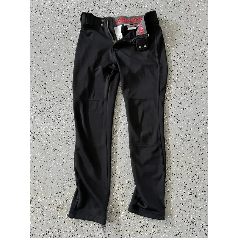 Black Youth XL Rawlings Baseball Game Pants Jogger Fit (Used)