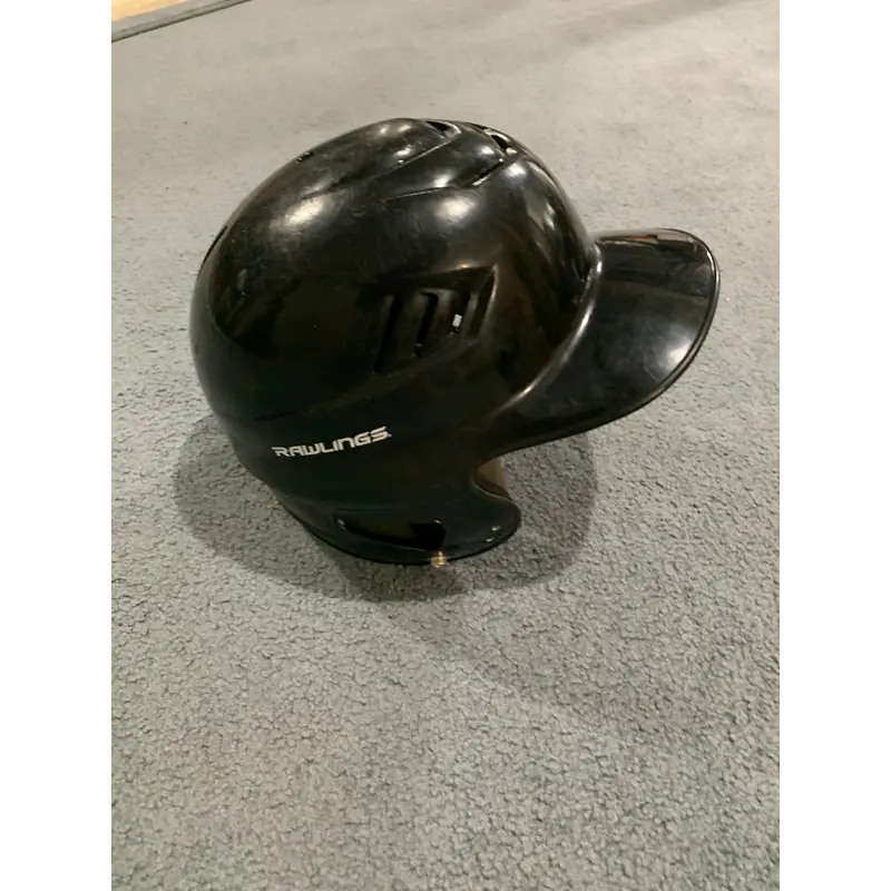 Used Black Rawlings Baseball Helmet