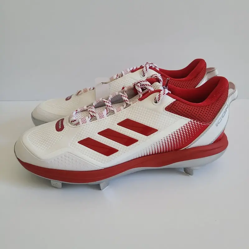 Adidas Icon 7 Baseball Cleats GW3933 Size 8.5 University Of Indiana Red White