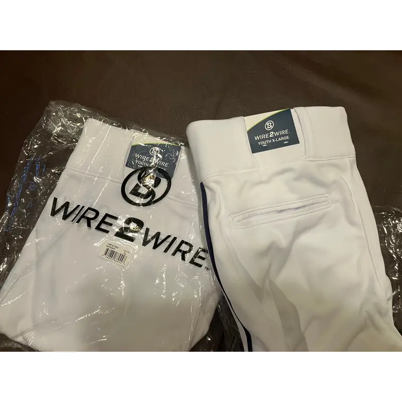 2 pairs of Youth Xl White knickers with Navy piping