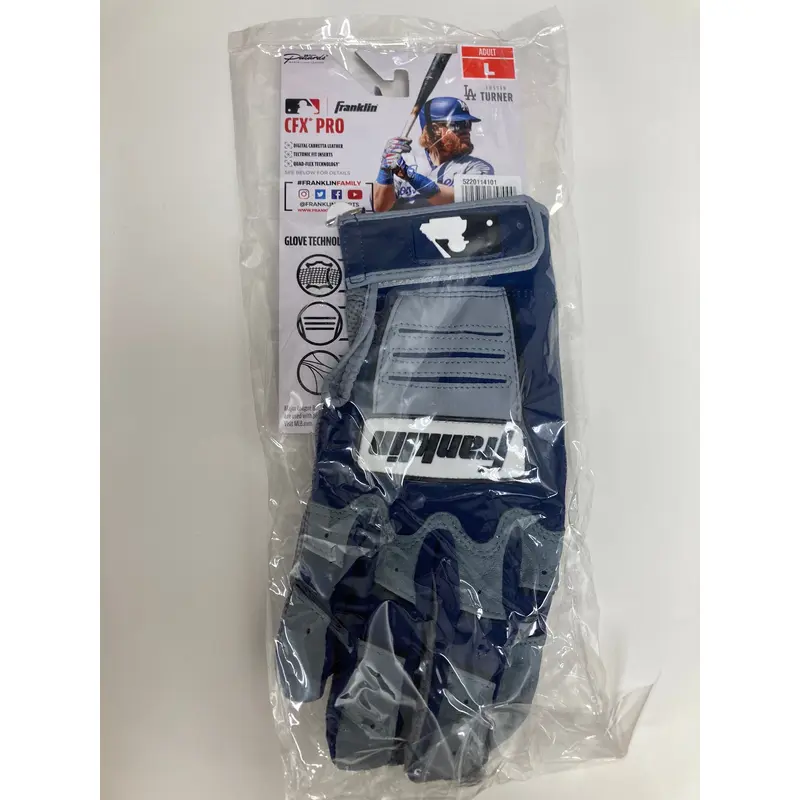 New Franklin CFX PRO Grey/Navy Batting Gloves Adult Large