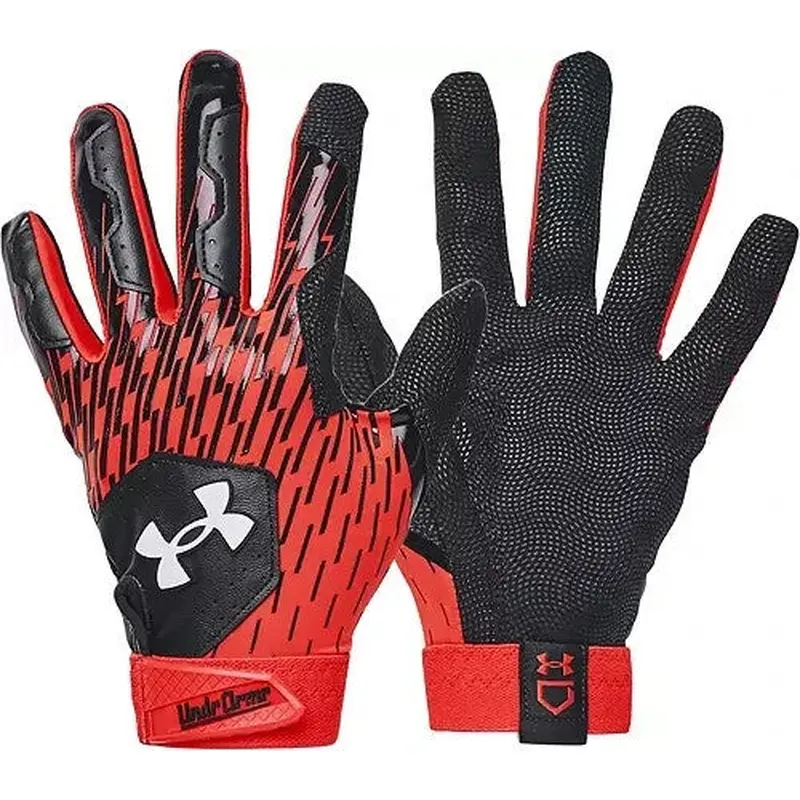 NEW 2025 Under Armour Men's UA Clean Up Batting Gloves 1378764 BLACK / STEEL