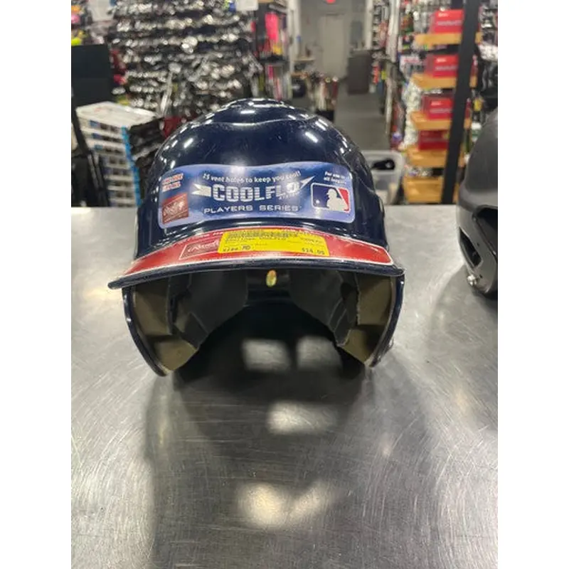 Used Rawlings Coolflo Batting Helmet No Mask Navy Blue Md 11735-s000330008