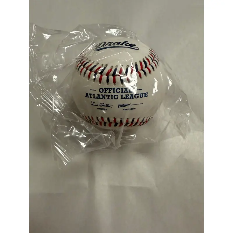 ALPB Atlantic League Drake New Official Game Ball Red Blue