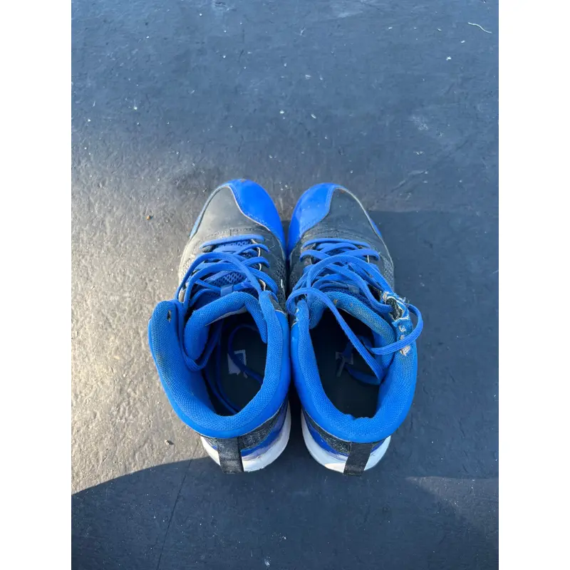 Blue Kid's Molded Cleats High Top