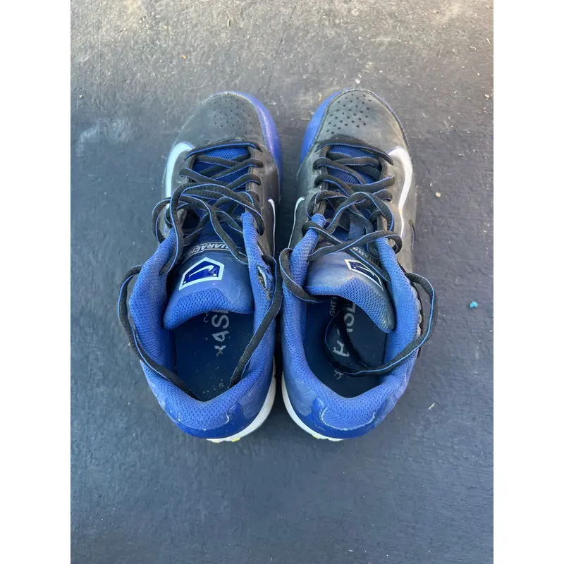 Blue Men's Molded Cleats Low Cut Huarache