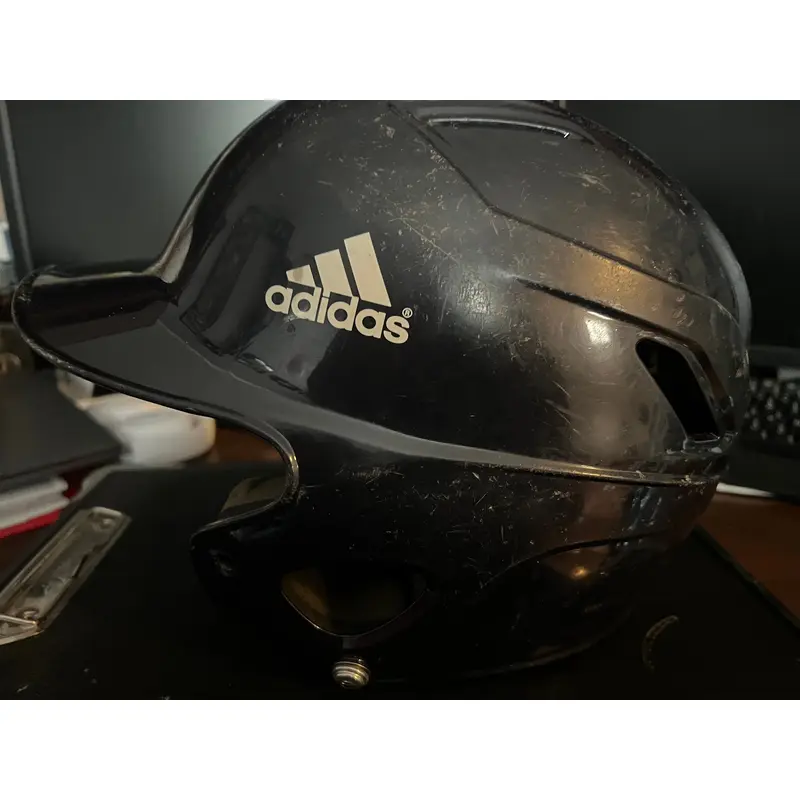 Used Medium Adidas Triple Stripe Batting Helmet