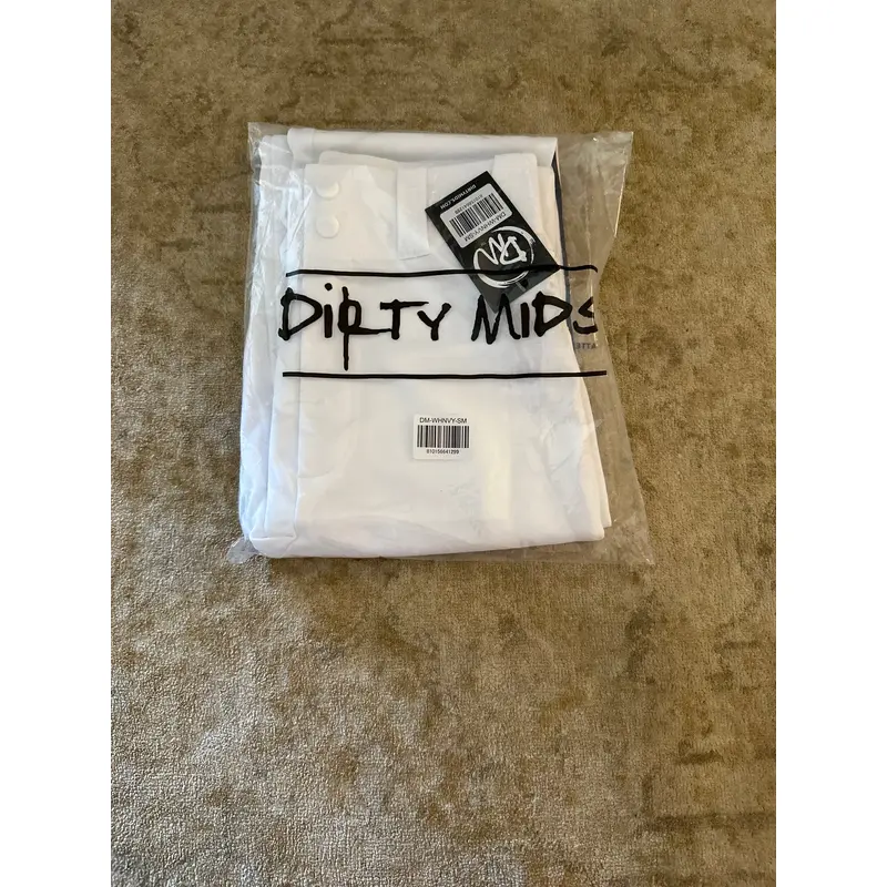 Dirty mids white baseball pants