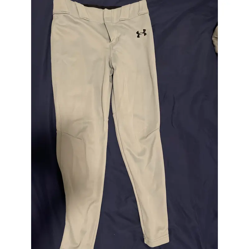 Gray Youth Medium Under Armour Game Pants (New)
