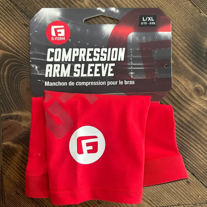 G Form Red Compression Arm Sleeve Size L/XL