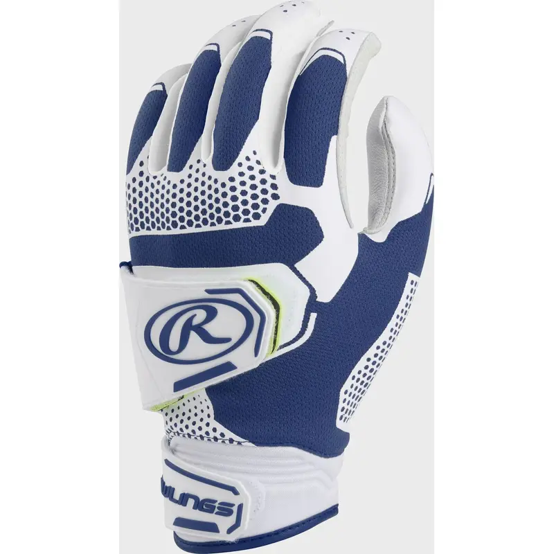 New Rawlings Workhorse Navy Blue Batting Gloves