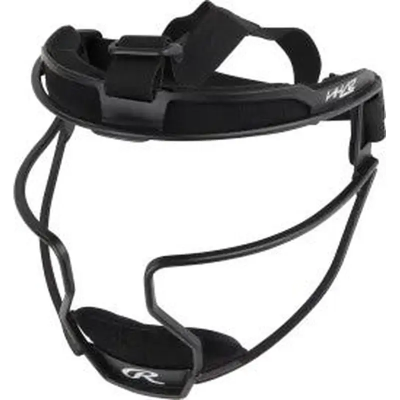 New Rawlings Hi-Viz Fielders Mask Adult Black 11506-RAWRSBFMVAB