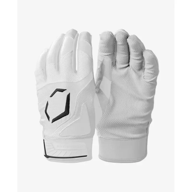 New Evoshield Srz1 Youth Batting Gloves White Md