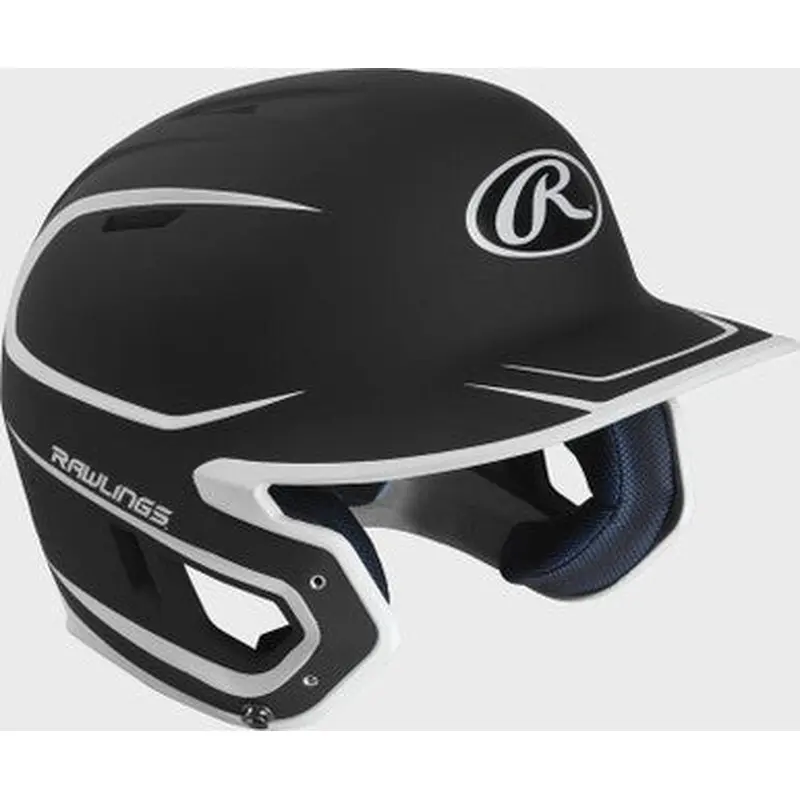 New Rawlings Mach 2 Tone Adult Batting Helmet Black/White #MACH2 11506-RAWMACH2TSBW