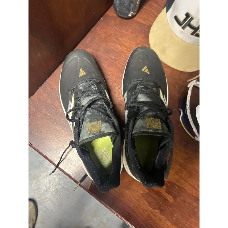 Black Men's Size M 11.0 (W 12.0) Adult Adidas Low Top Molded Cleats (Used)