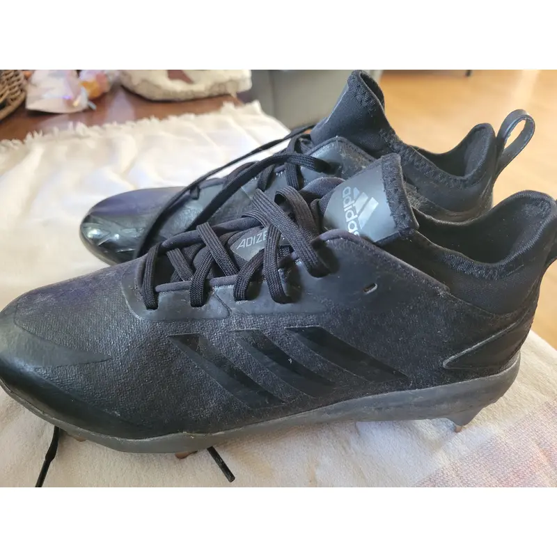 Adidas Adizero Black Men's Size M 7.0 (W 8.0) Adidas Low Top Metal (Used)