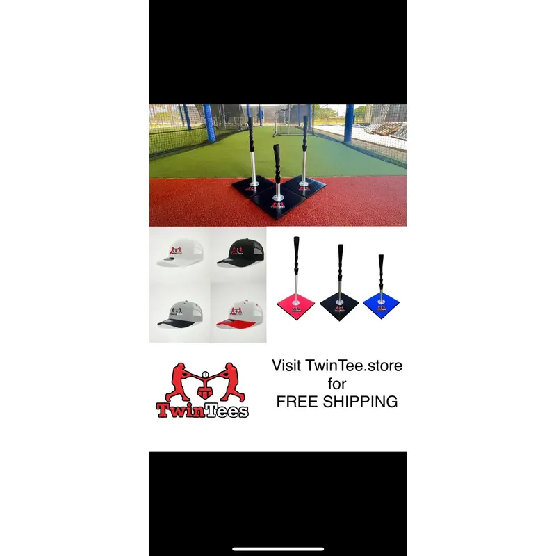 TwinTee Baseball Batting/Hitting Tee BUNDLE