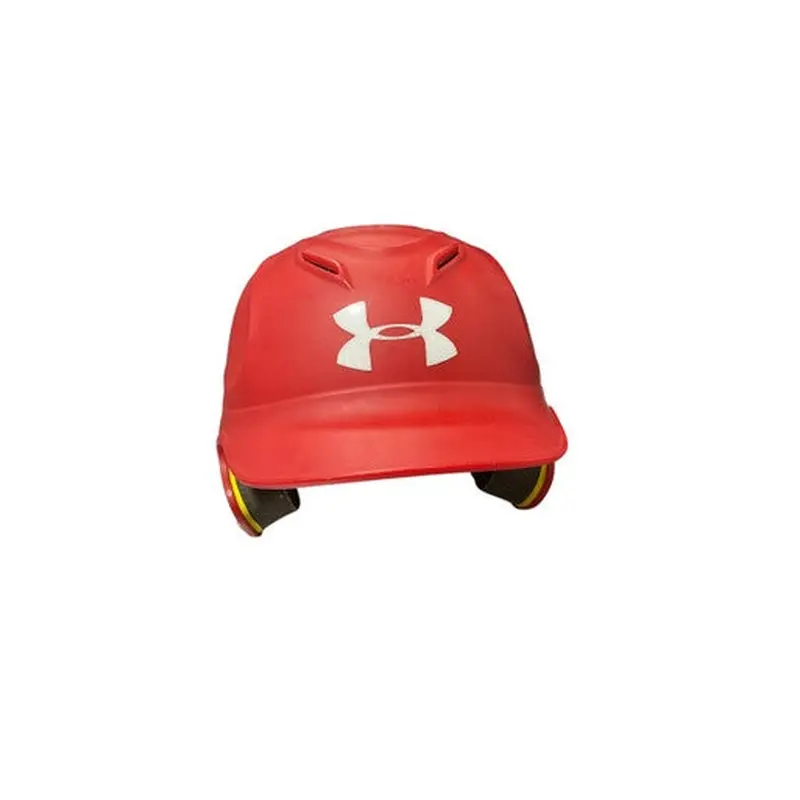 Used Under Armour RED HELMET Batting Helmet No Mask Red One Size 11834-S000039107