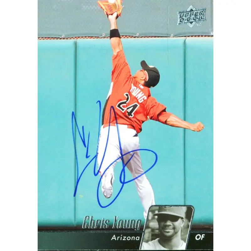 D-Backs Chris Young Authentic Signed Card 2010 Upper Deck #41 Autographed w/ COA