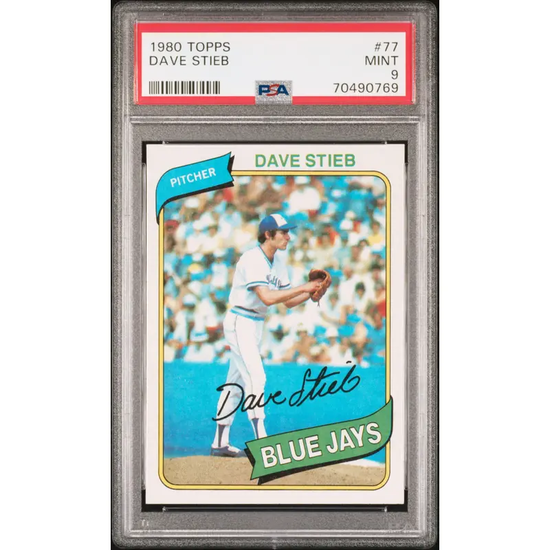 Dave Stieb 1980 Topps Rookie #77 PSA 9 Mint