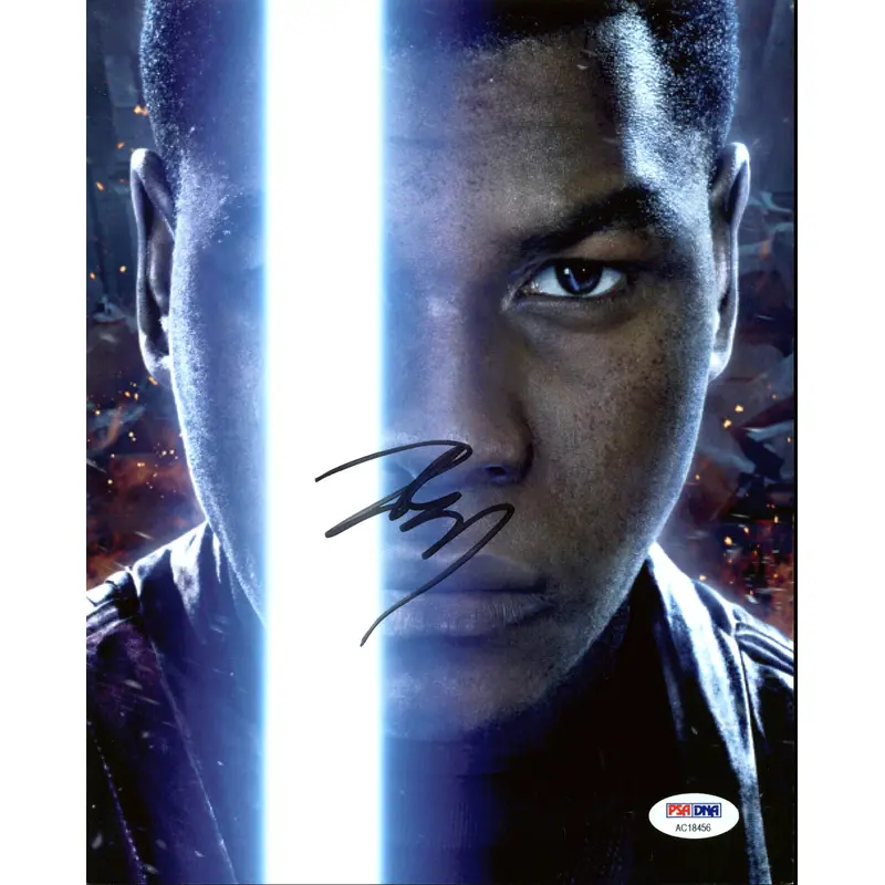 John Boyega Star Wars The Force Awakens Authentic Signed 8X10 Photo PSA #AC18456
