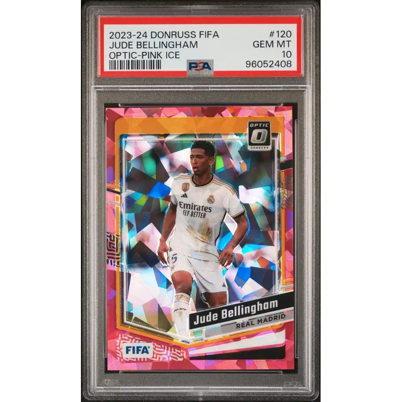 Jude Bellingham 2023 Donruss FIFA Optic Pink Ice PSA 10 Gem Mint