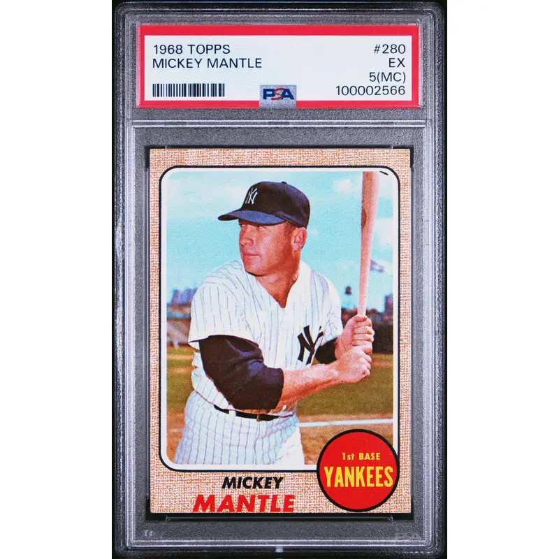 Mickey Mantle 1968 Topps #260 PSA 5 EX MC
