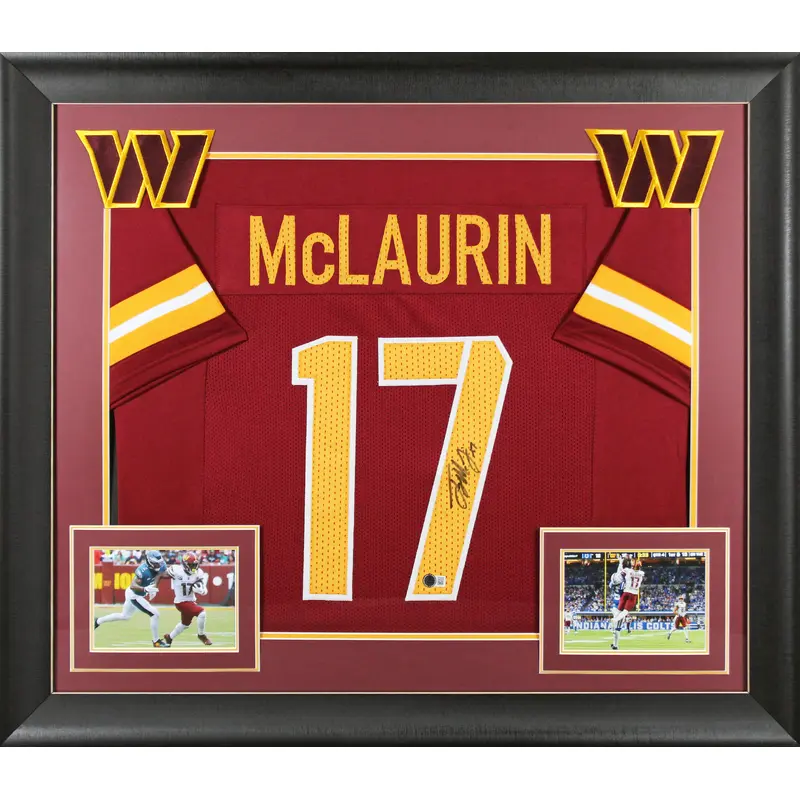 Terry McLaurin Authentic Signed Maroon Alt Pro Style Framed Jersey BAS Witnessed