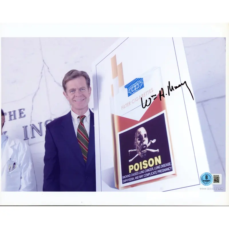 William H. Macy Thank You For Smoking Authentic Signed 8.5x11 Photo BAS #BS20946