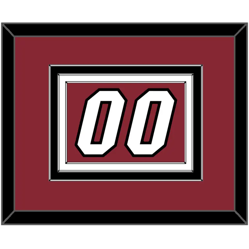 Miami Number - Alternate Red (2009-2017) - Triple Mat 4