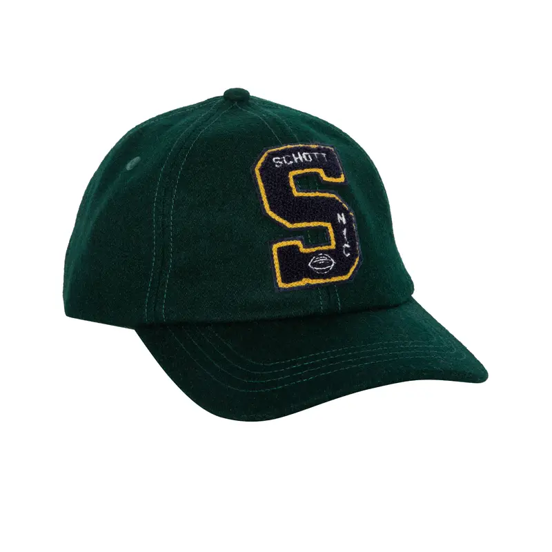Schott - CAPRAMON - Dad Cap - Dark Green