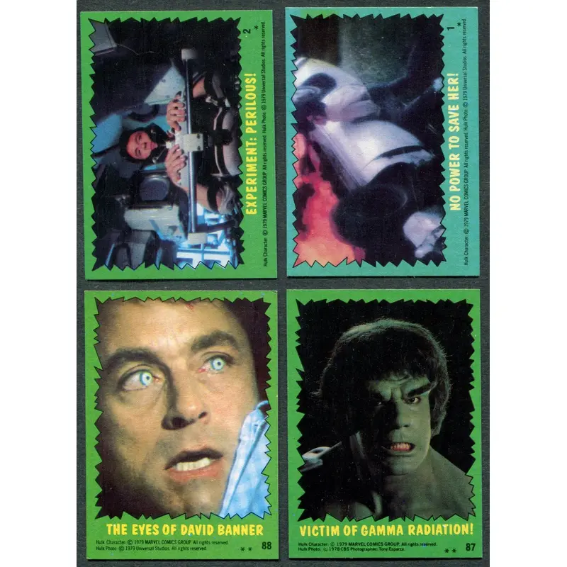 1979 Topps The Incredible Hulk Complete Set (88) NM NM/MT
