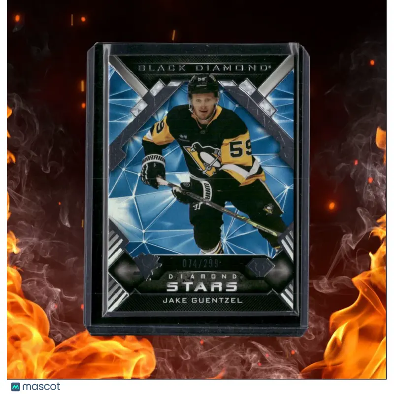2022-23 Upper Deck Black Diamond Jake Guentzel Diamond Stars 074/299 #BDS-JG