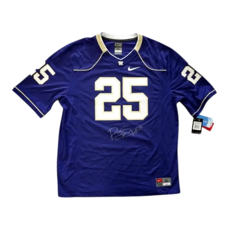 Bishop Sankey Autographed Washington Huskies (Purple #25) Nike Jersey - MCS