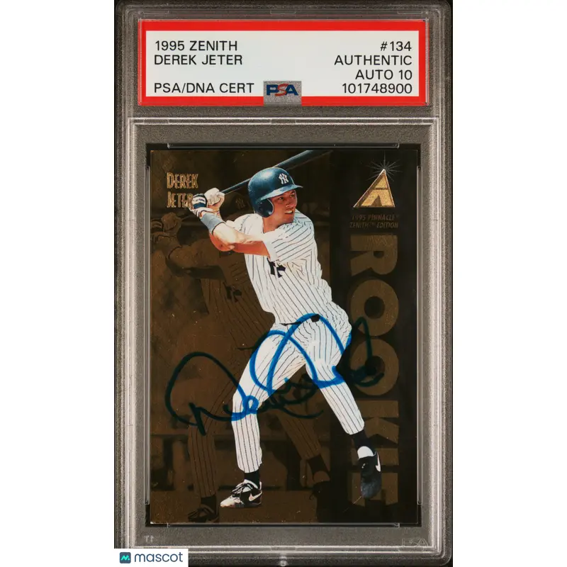 1995 Zenith #134 Derek Jeter PSA A Auto 10